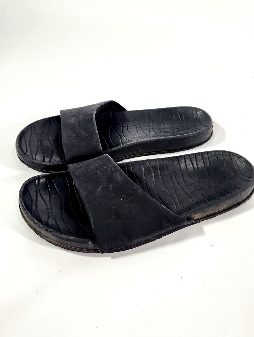 Sperry Black Slide Sandals Size 10.5